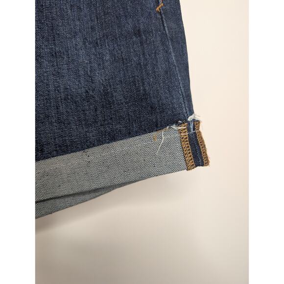 Anthropologie Pilcro Signature High-Rise Shorts Dark Denim Size 32 - Picture 6 of 13
